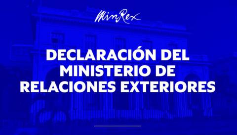Declaración del Ministerio de Relaciones Exteriores de la República de Cuba