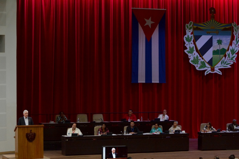 Miguel Díaz-Canel Bermúdez, Primer Secretario del Comité Central del Partido Comunista de Cuba y Presidente de la República, clausura el Tercer Período Ordinario de Sesiones de la Asamblea Nacional del Poder Popular (ANPP), en su X Legislatura, en el Palacio de Convenciones de La Habana, el 19 de julio de 2024. ACN FOTO/Luis JIMÉNEZ ECHEVARRÍA