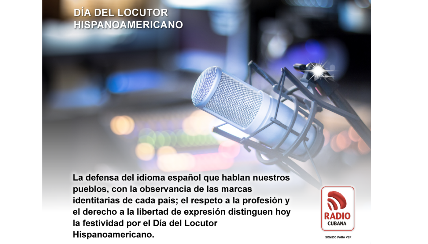 Aplausos para el locutor hispanoamericano