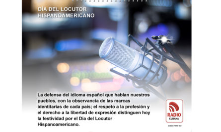 Aplausos para el locutor hispanoamericano