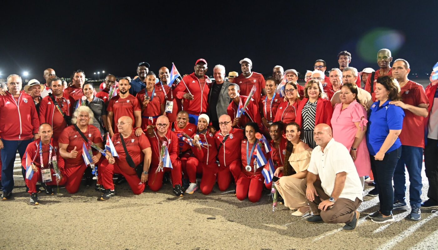 ¡Bienvenidos campeones!. Foto: Presidencia Cuba