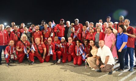 ¡Bienvenidos campeones!. Foto: Presidencia Cuba