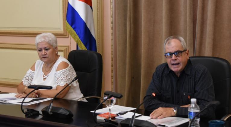 El secretario de la Asamblea Nacional del Poder Popular (Parlamento), Homero Acosta