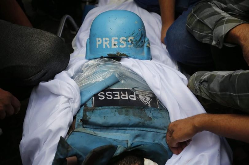 OTRO CRÍMEN DE GUERRA SIONISTA CONTRA LA PRENSA: ¡PARAR EL GENOCIDIO YA!