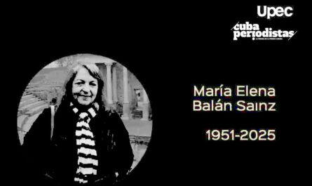 Falleció la periodista María Elena Balán Sainz