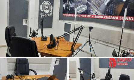 Nuevo estudio de Podcast en ocasión del aniversario 19 del Portal de la Radio Cubana