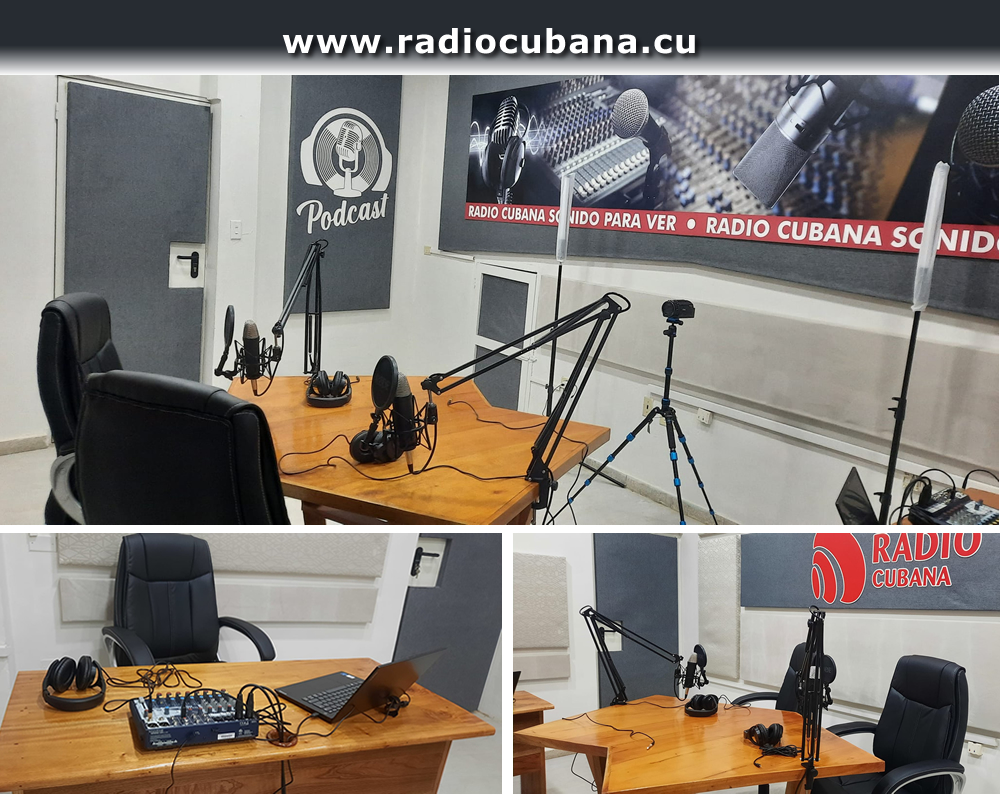 Nuevo estudio de Podcast en ocasión del aniversario 19 del Portal de la Radio Cubana