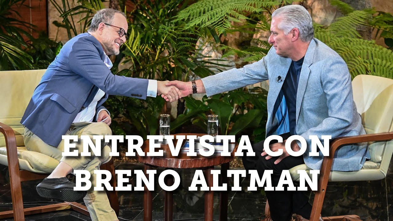 Desde La Presidencia: Entrevista de Díaz-Canel con Breno Altman, periodista de Brasil (Video)