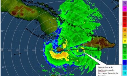 Aviso de ciclón tropical No.23: Melissa toca tierra en el municipio de Guamá