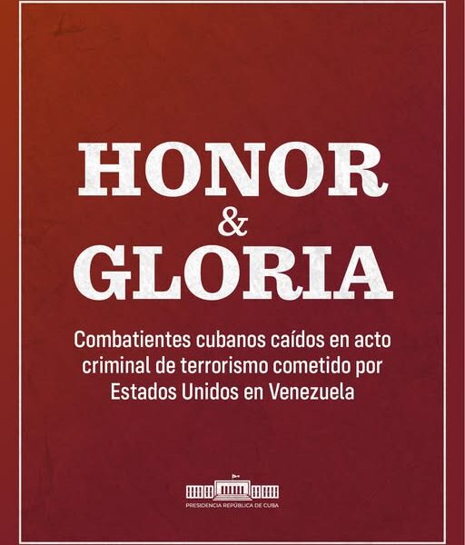 Honor y gloria a los bravos combatientes cubanos