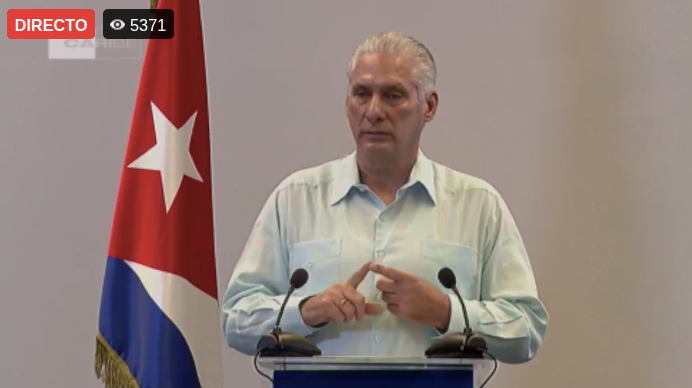 Comparece presidente cubano ante los medios para abordar asuntos del acontecer nacional e internacional (+Video)