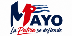 La Patria se defiende. Cartel por el 1ro de mayo en Cuba