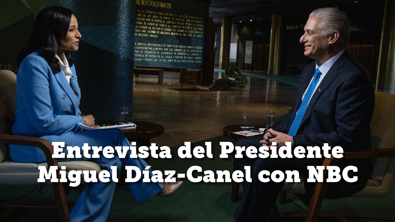 VIDEO: Entrevista concedida por el presidente cubano Miguel Díaz-Canel Bermúdez a Kristen Welker, periodista del Programa Meet the Press de NBC News