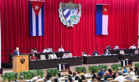 Miguel Díaz-Canel Bermúdez, primer secretario del Comité Central del Partido Comunista de Cuba y presidente de la República.