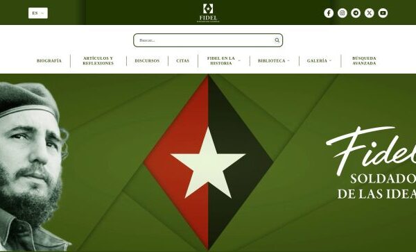 Portada del Sitio Fidel Soldado de las Ideas