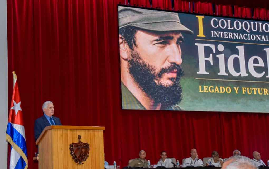 Presidente cubano denuncia en Coloquio Internacional impacto humanitario del bloqueo (Video)